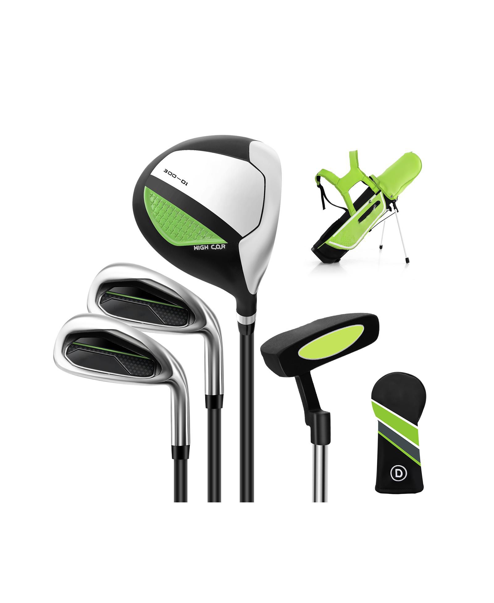 Mecale Junior Complete Golf Club Set with Rain Hood, Right Hand, Ages 8-10