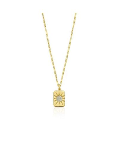 Подвеска-медальон The Lovery Starburst из стерлингового серебра с напылением 14K