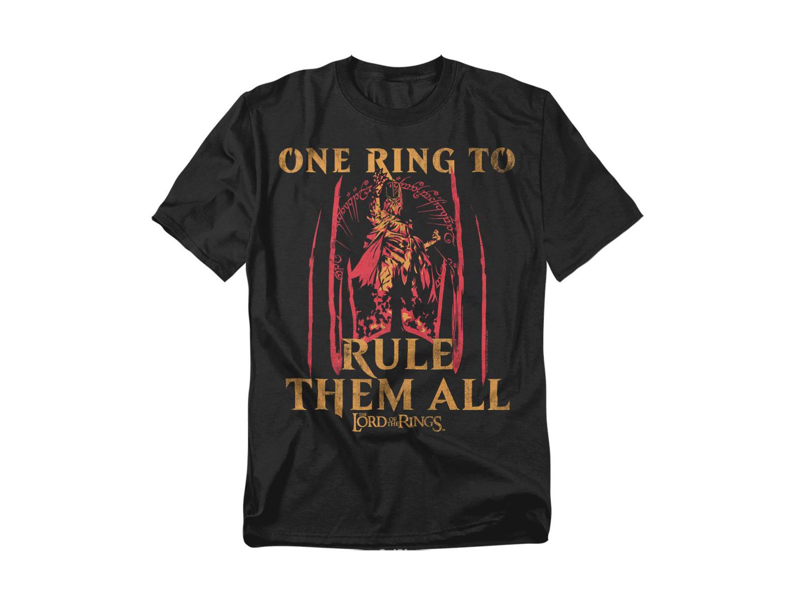 Lord Of The Rings Big & Tall Sauron Helmet And Ring T-Shirt