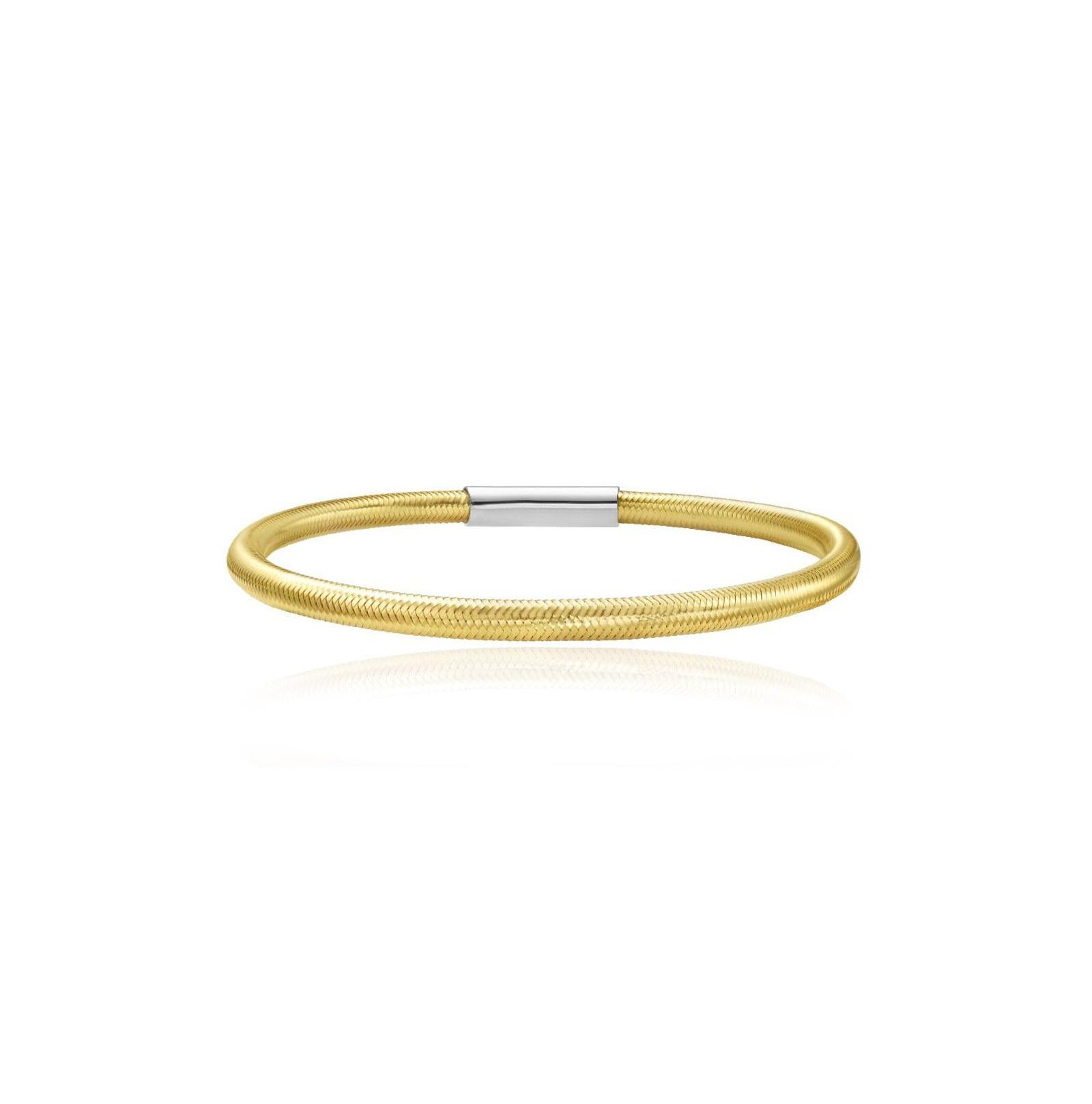 The Lovery Classic Stretch Bangle 14K Gold-Plated Sterling Silver