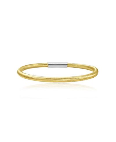 The Lovery Classic Stretch Bangle 14K Gold-Plated Sterling Silver