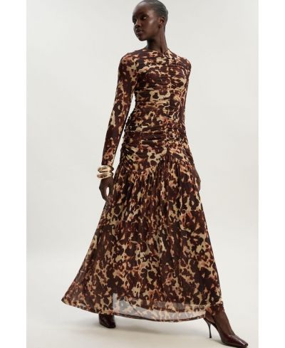 Платье макси женское Karen Millen Sculpted Ruched Maxi Dress