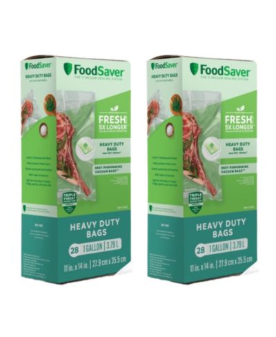 FoodSaver пакеты для вакуумного запечатывания Heavy-Duty Gallon, 28 шт., упаковка по 2