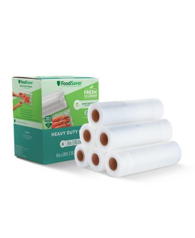 FoodSaver Heavy-Duty 8" x 20' Рулоны для вакуумной упаковки, 6 шт.
