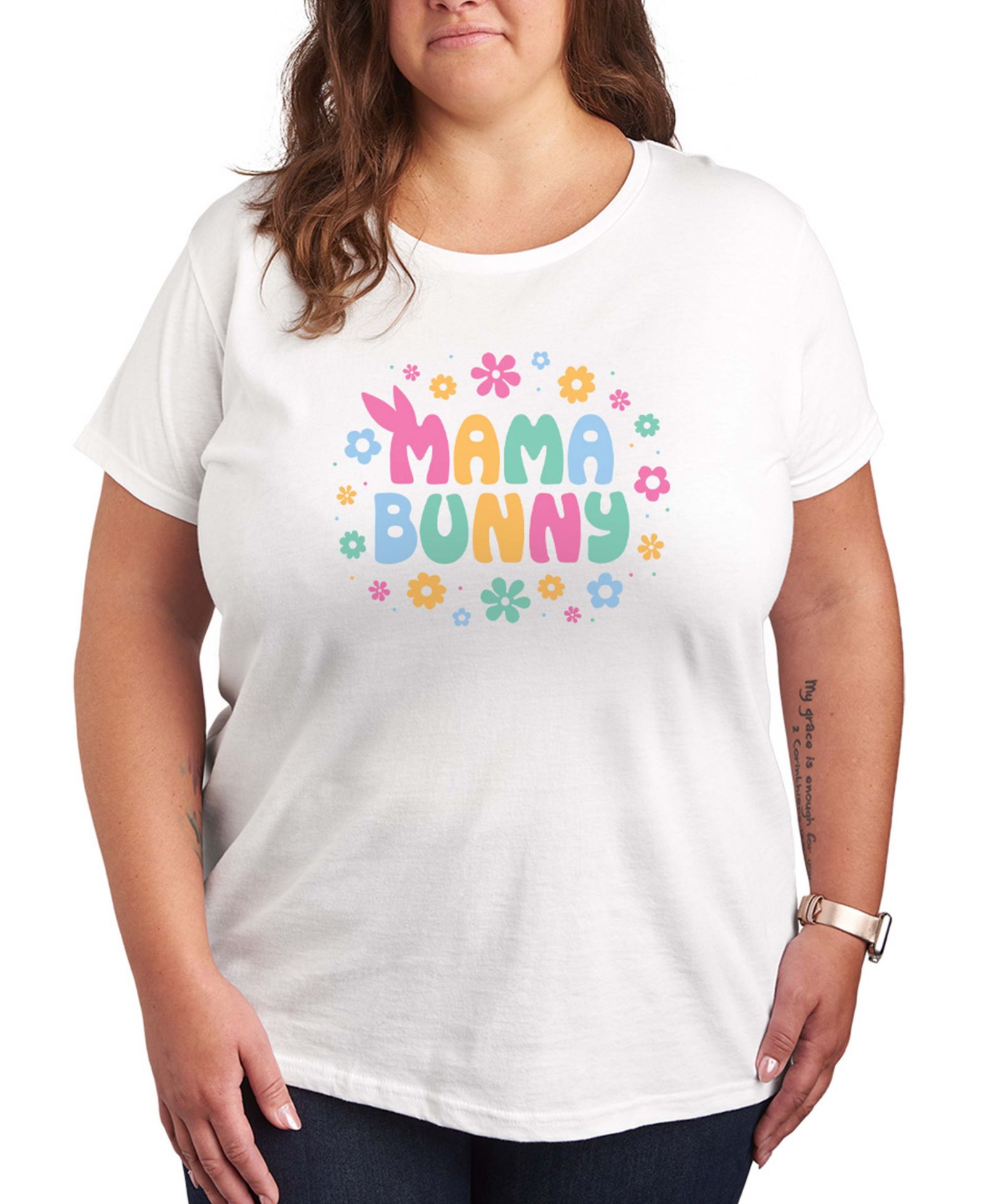 Hybrid Apparel Plus Size футболка с принтом Bunny Mama
