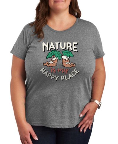 Мужская футболка Hybrid Apparel Plus Size Disney Nature My Happy Place Short-Sleeve Graphic
