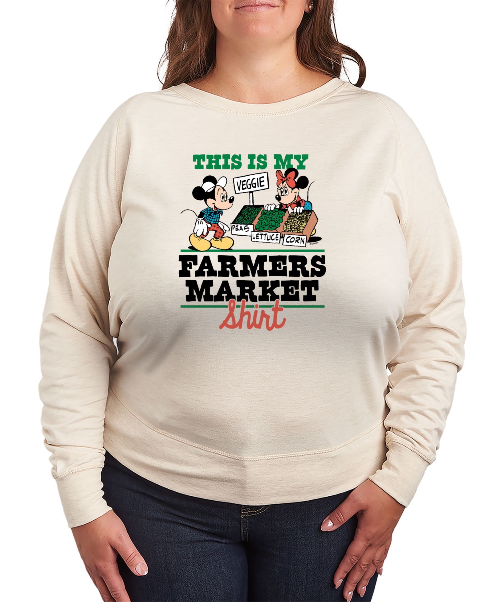 Футболка Hybrid Apparel Plus Size Disney This Is My Farmers Market из французского терри