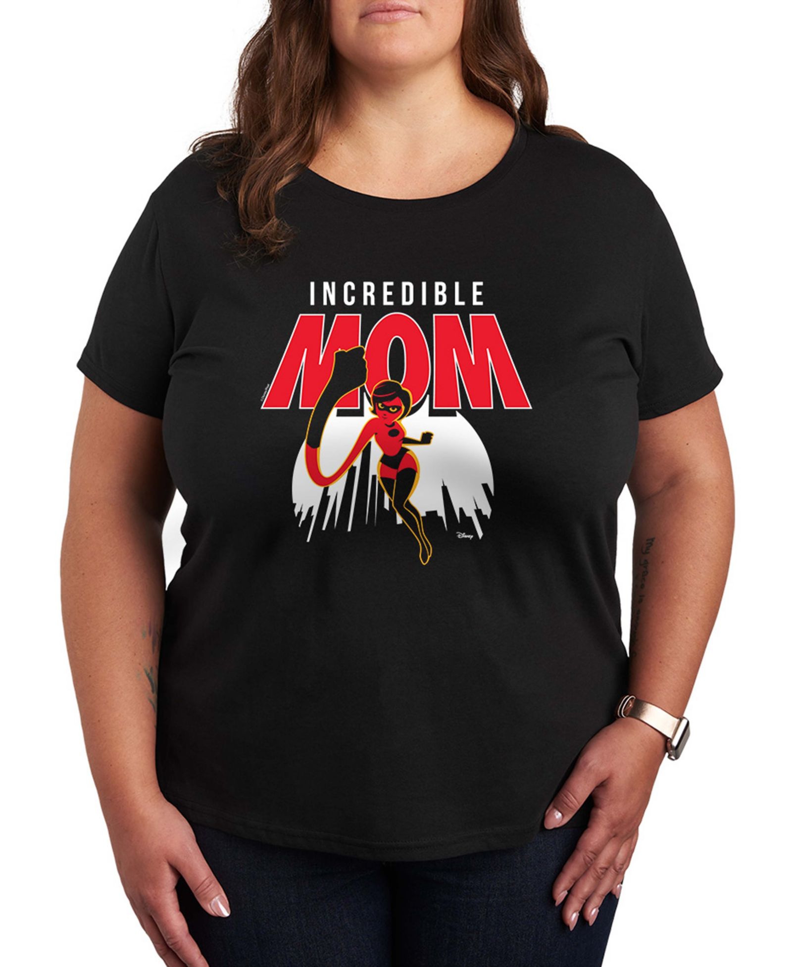Графическая футболка Hybrid Apparel Plus Size The Incredible Mom с коротким рукавом