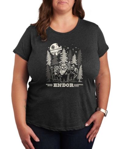 Мужская футболка Hybrid Apparel Plus Size Star Wars Endor Wildlife Short-Sleeve Graphic