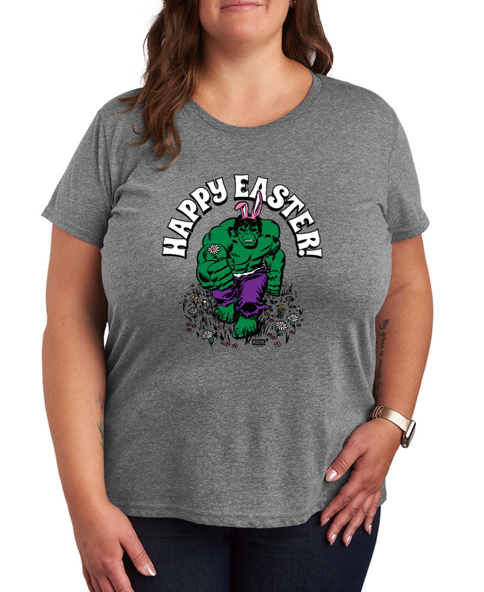 Футболка Hybrid Apparel Plus Size Easter Hulk с графическим принтом