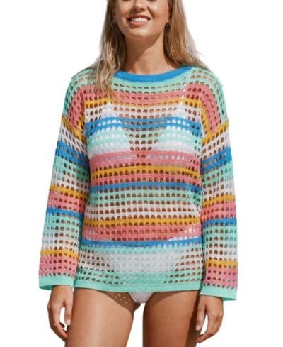 Cupshe женский топ-накидка Miami Striped