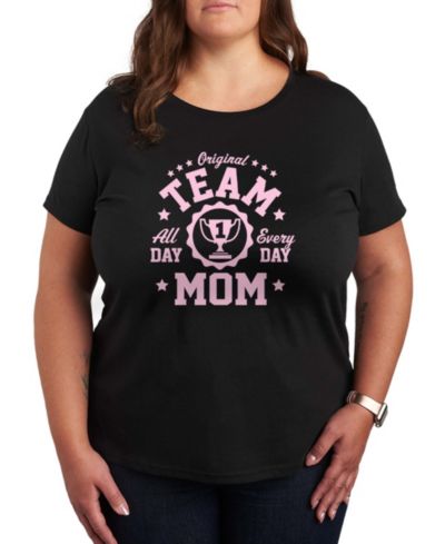 Hybrid Apparel Plus Size футболка с принтиком Original Team Mom