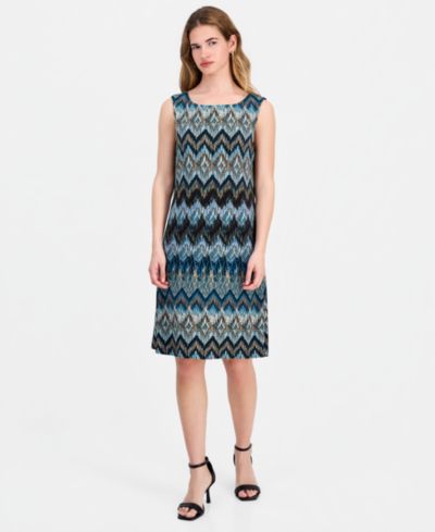 Connected Women's Round-Neck Sleeveless Sheath Dress