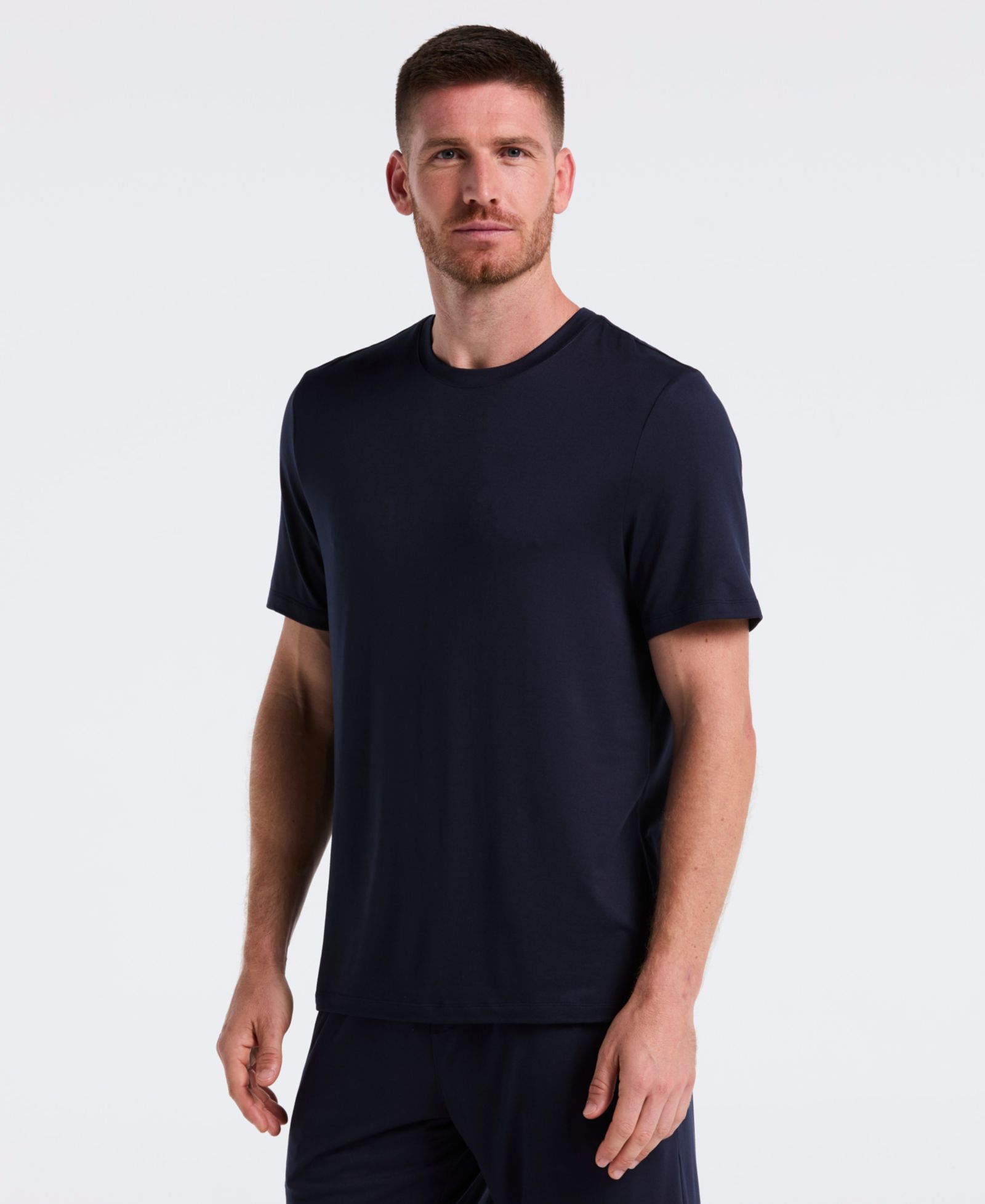 Navy Perry Ellis Portfolio Men's Crewneck Pajama T-Shirt