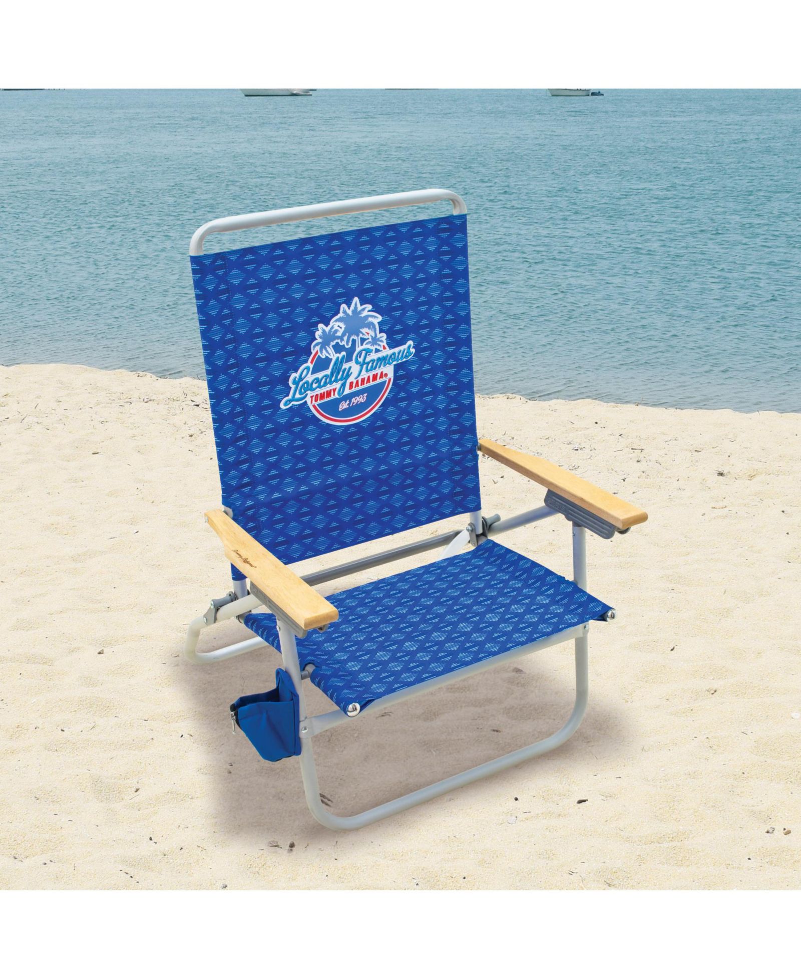 Tommy Bahama 4-Position Easy In-Easy Out Folding Beach Chair