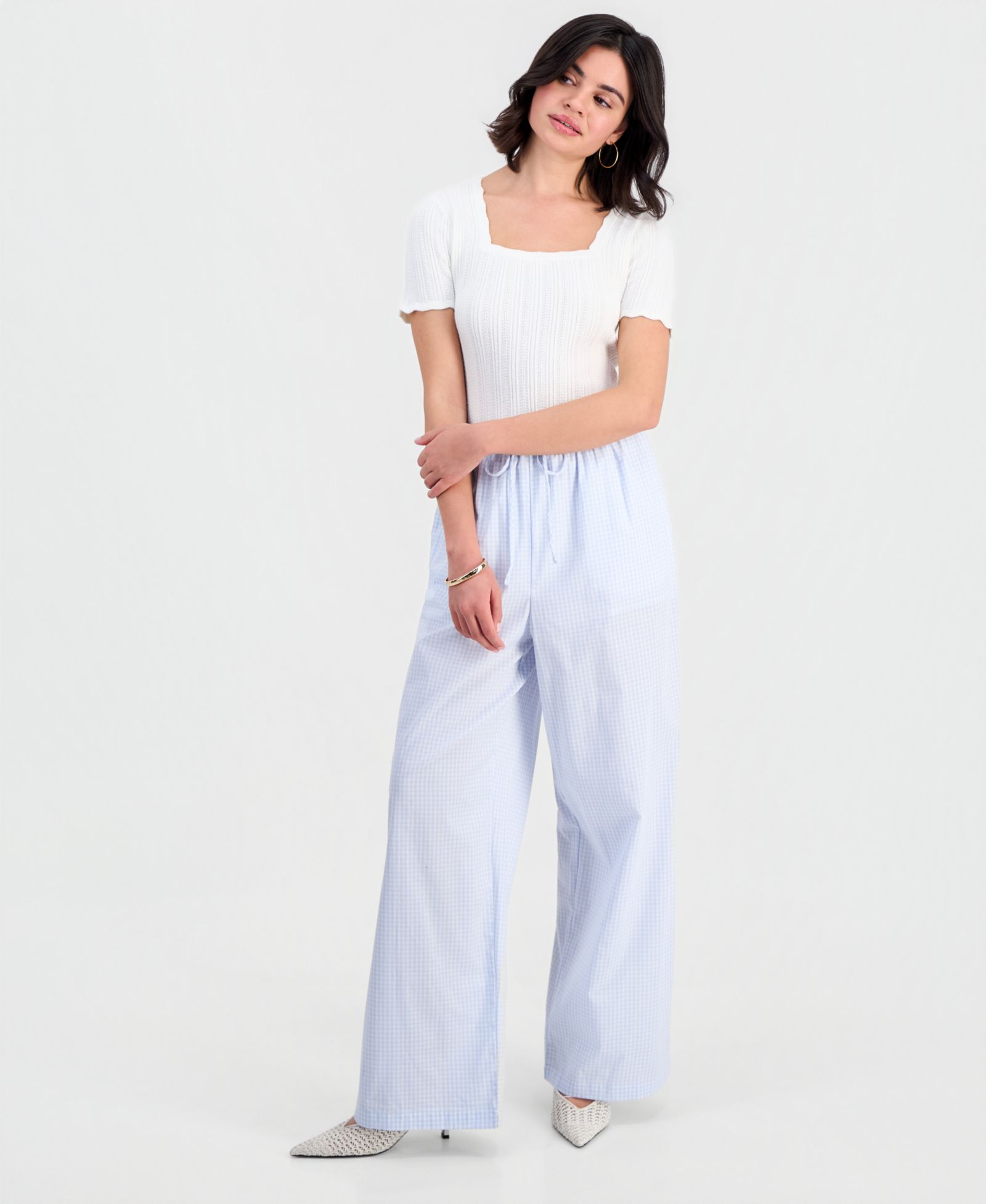 Женские широкие брюки And Now This Cotton Wide-Leg