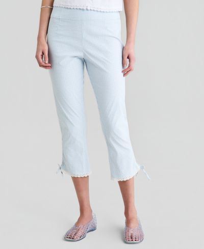 Женщины брюки And Now This Gingham Capri