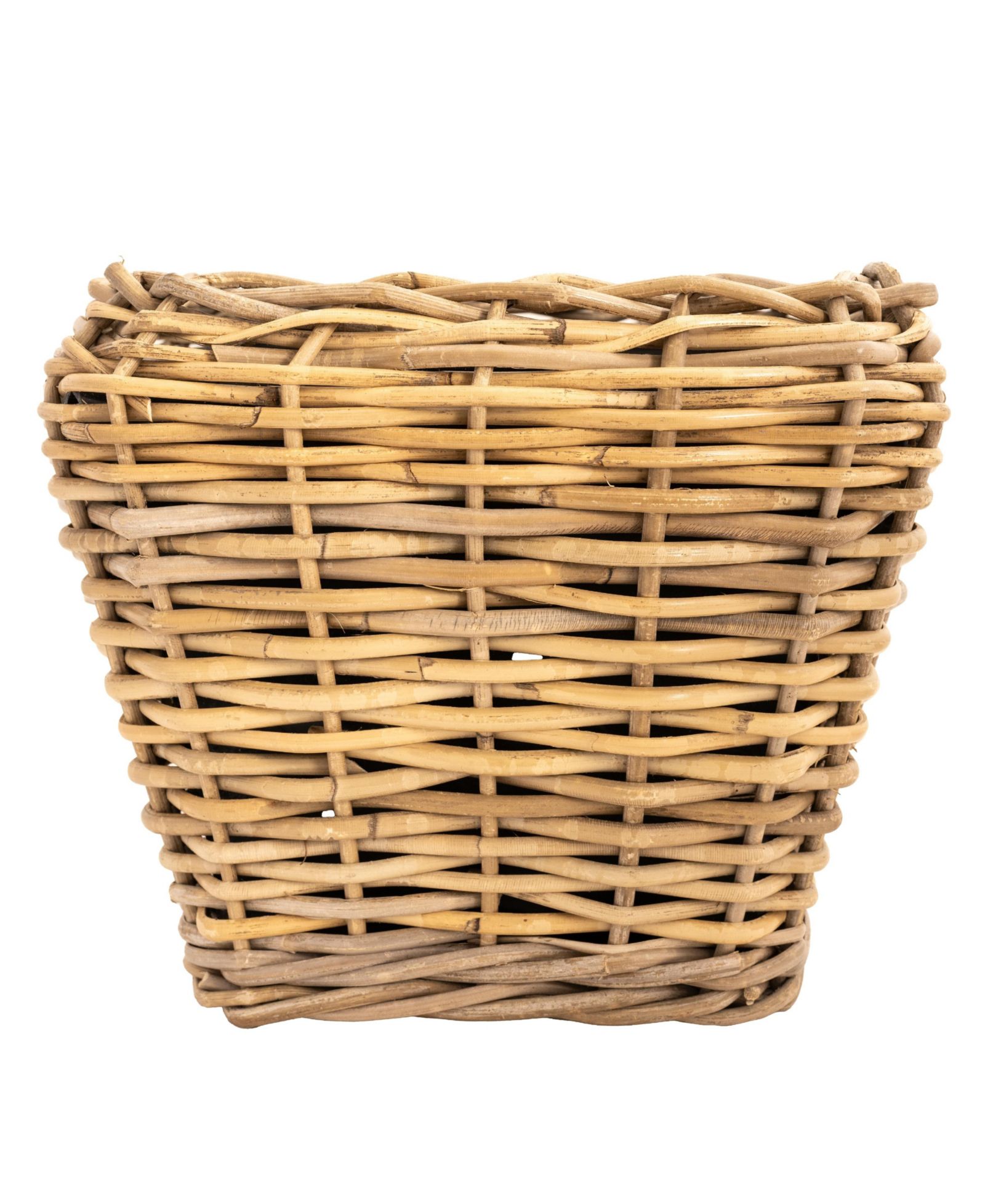 Square Tapered Planter with Black Plastic Insert