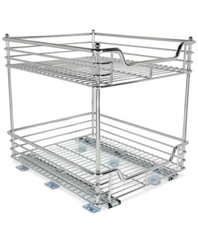 Household Essentials Glidez  Pull-Out Storage Organizer, 2-Tier Design