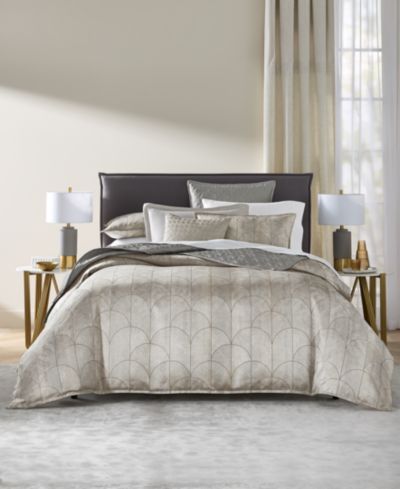 Hotel Collection Inlay 3-Piece Duvet Cover Set, Full/Queen, Macy's Exclusive