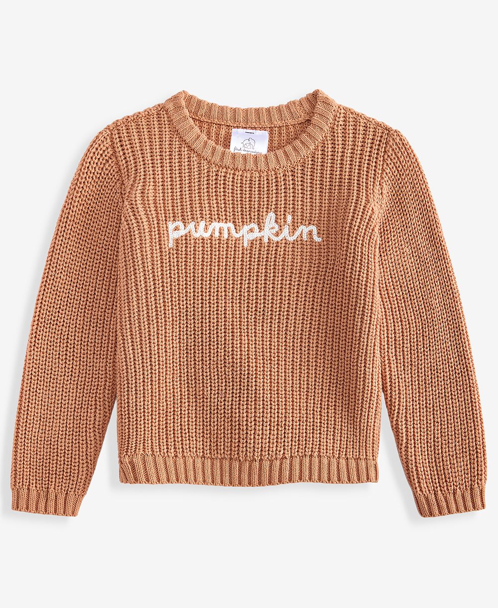Детский свитер First Impressions Cotton Pumpkin 0M-24M