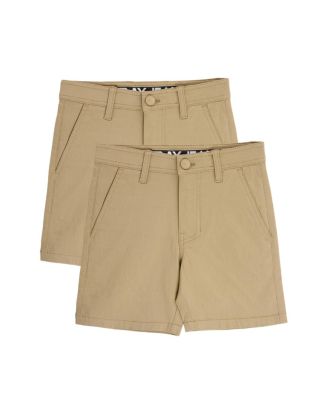 XRAY Little Boys 2 Pack Flex Waist Nylon Golf Chino Shorts