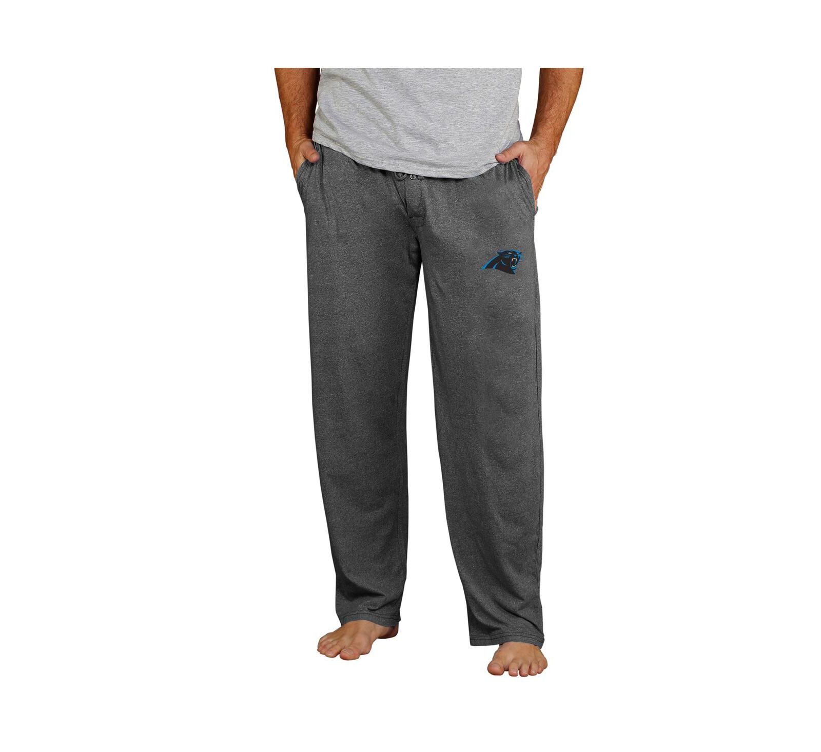 Concepts Sport Мужские легкие трикотажные брюки для сна Carolina Panthers Charcoal Lightweight Quest Knit