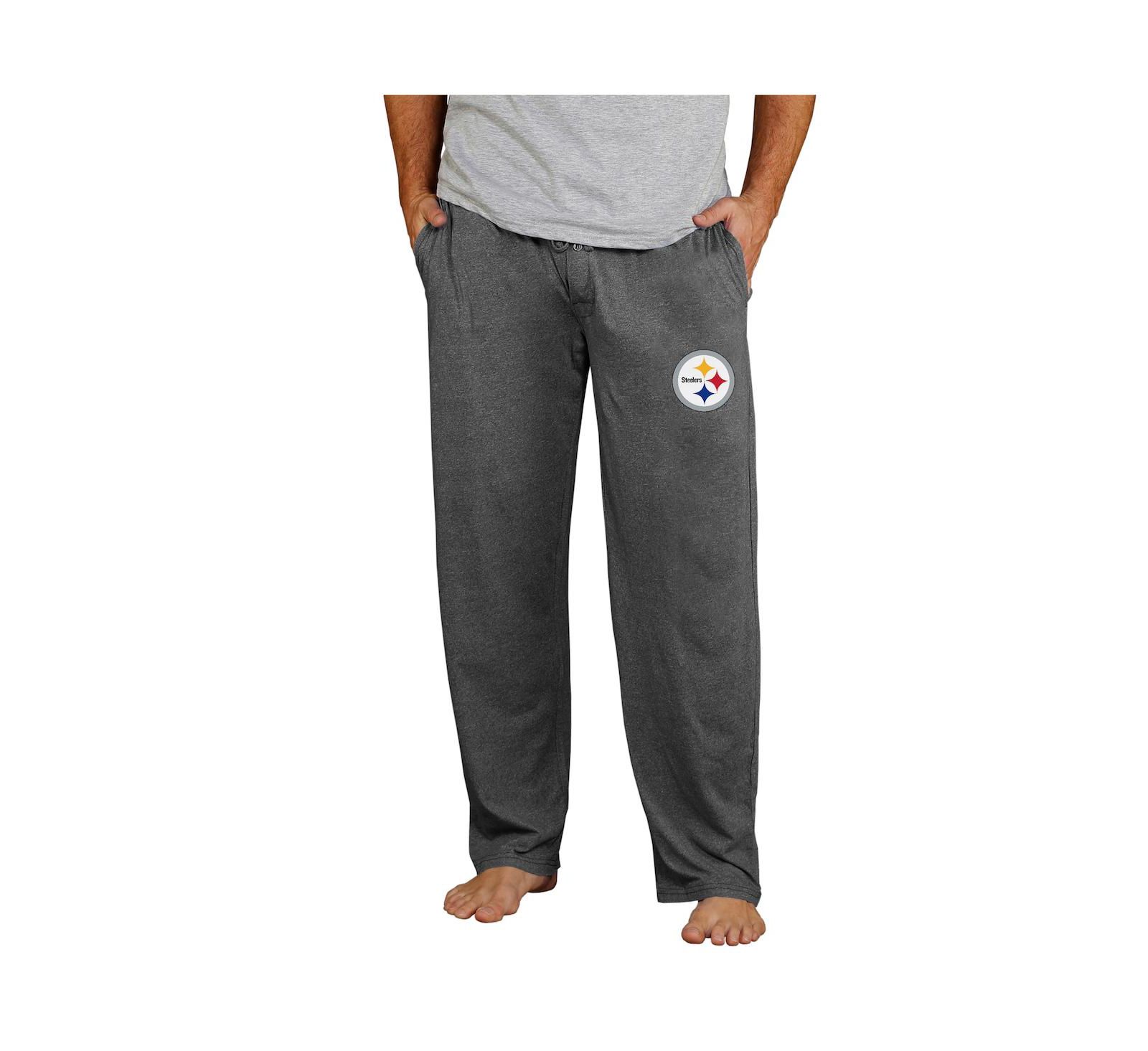 Concepts Sport Men's Charcoal Pittsburgh Steelers Lightweight Quest Knit Sleep Pants
