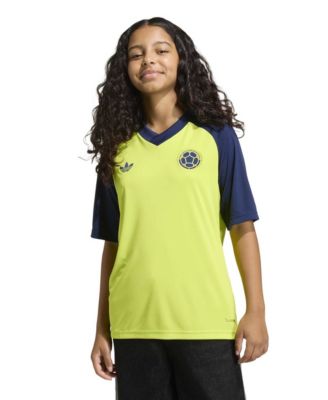 Adidas Big Boys and Girls Yellow Colombia National Team 2026 Pre-Match Jersey