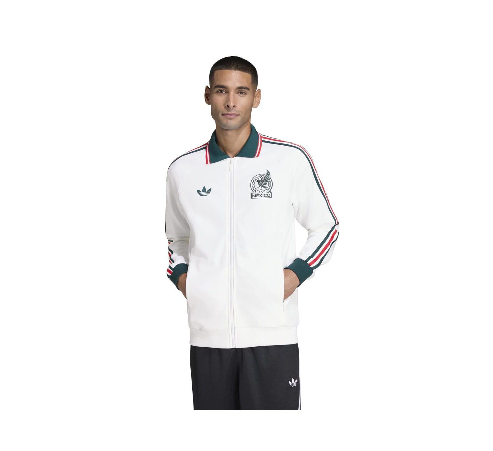 Adidas Men's White Mexico National Team 2026 World Cup Anthem Full-Zip Jacket