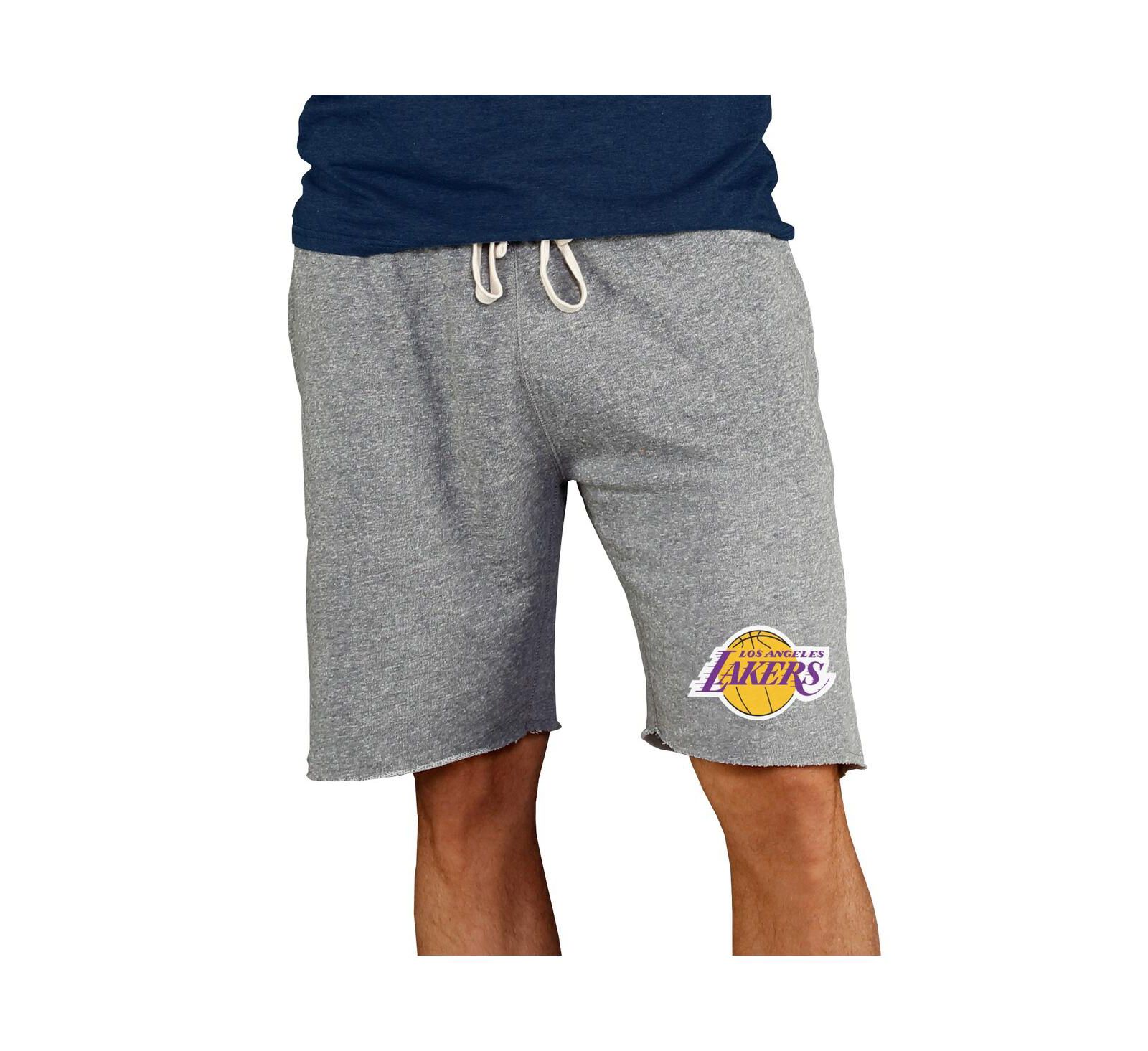 Шорты Concepts Sport Men's Gray Los Angeles Lakers Mainstream Terry