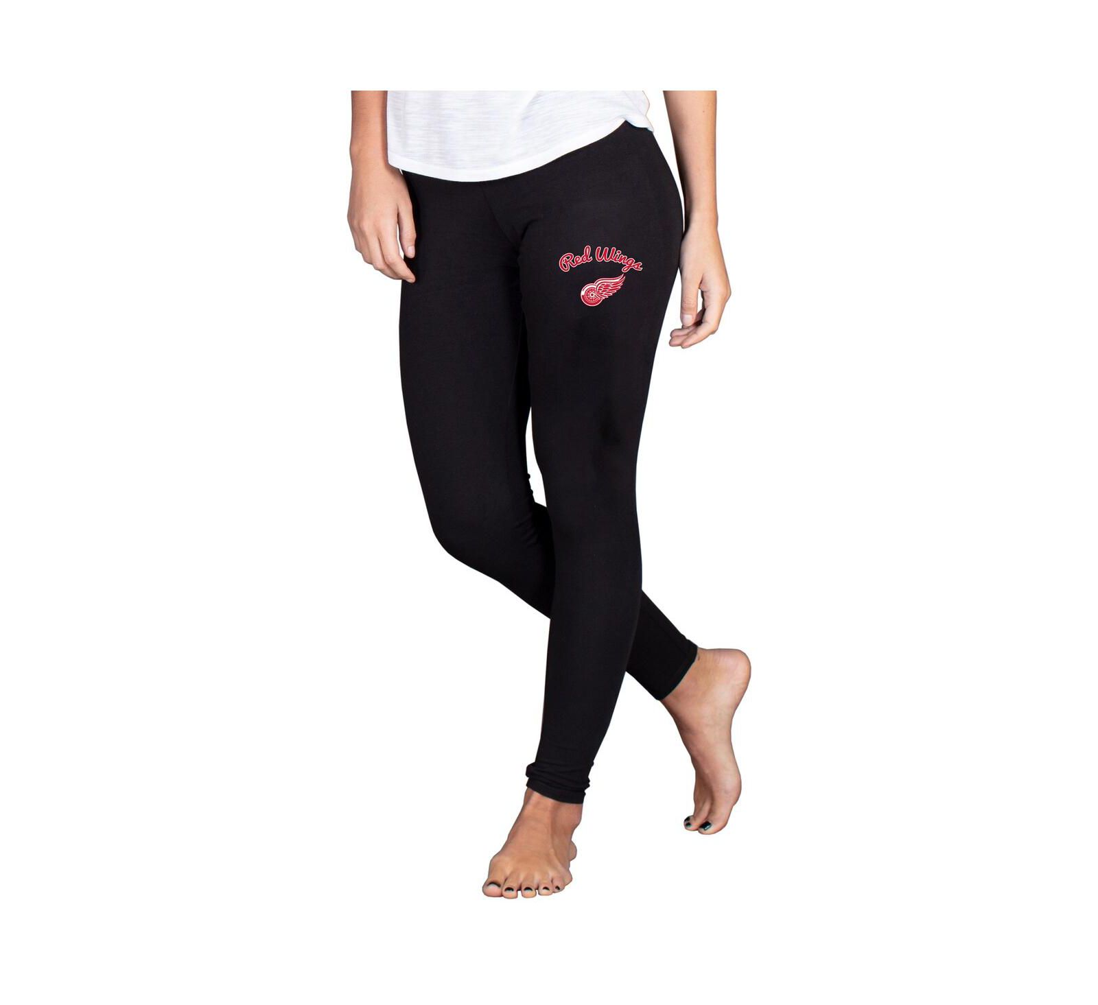 Concepts Sport Women's Black Detroit Red Wings Fraction Leggings