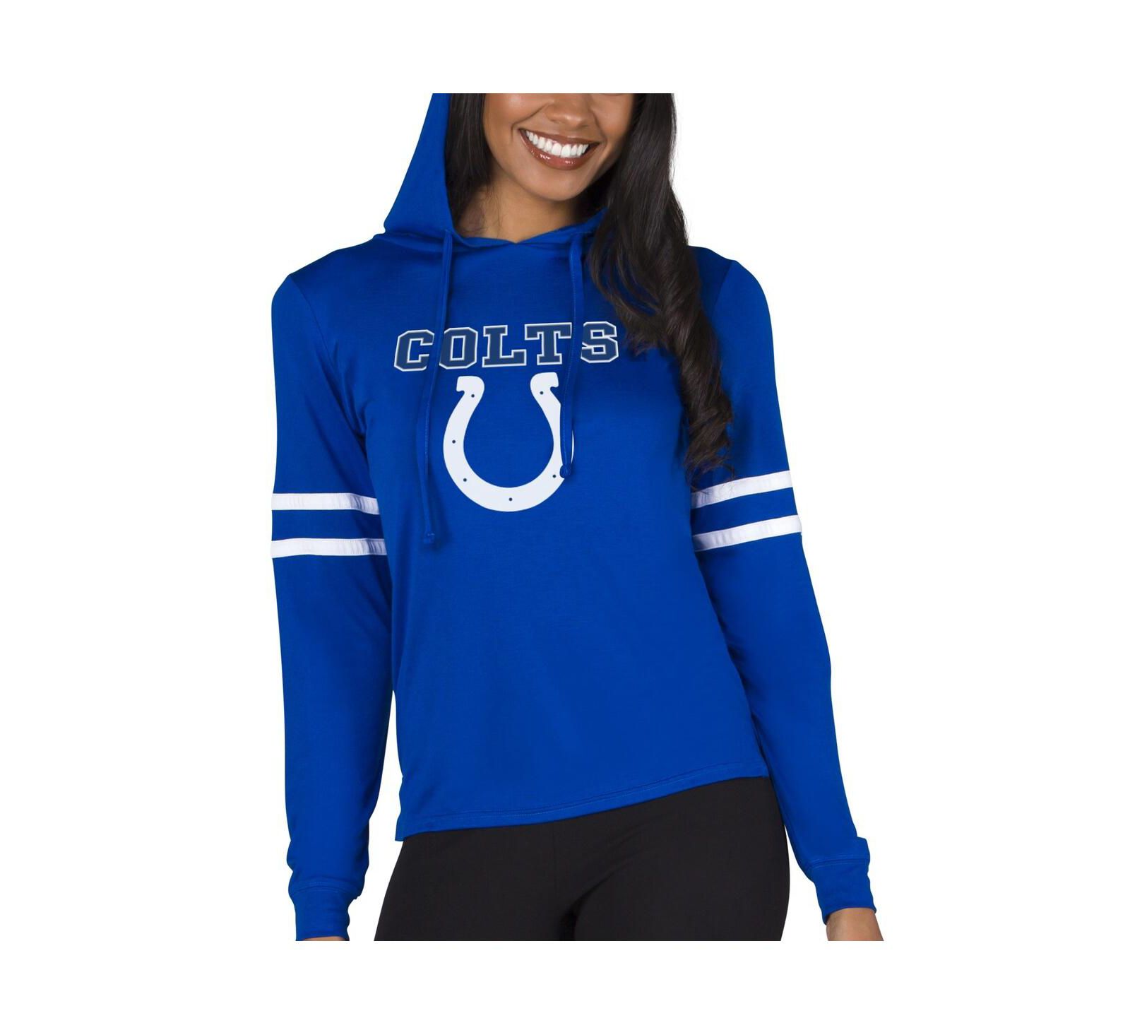 Женское легкое худи Concepts Sport Royal Indianapolis Colts Marathon Lightweight Lounge Pullover