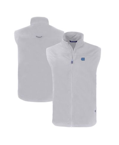 Жилет Cutter & Buck Men's Gray North Carolina Tar Heels Charter Eco Full-Zip