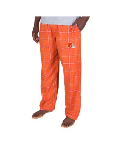 Concepts Sport Men's Orange Cleveland Browns Ultimate Plaid Flannel Pants