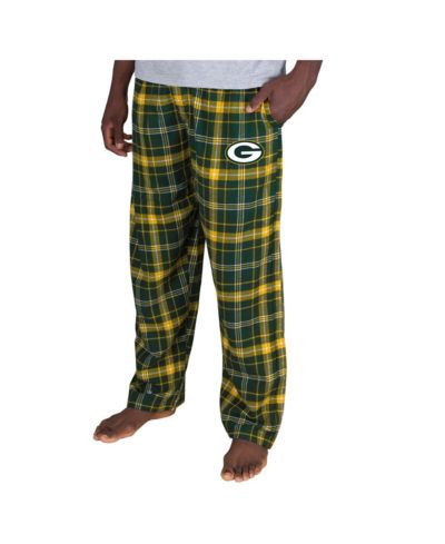 Concepts Sport Мужские фланелевые брюки Concepts Sport Green Bay Packers Ultimate Plaid Green
