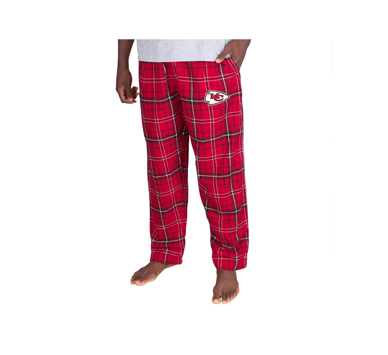 Concepts Sport Men's Red Kansas City Chiefs Ultimate Plaid Flannel Pants