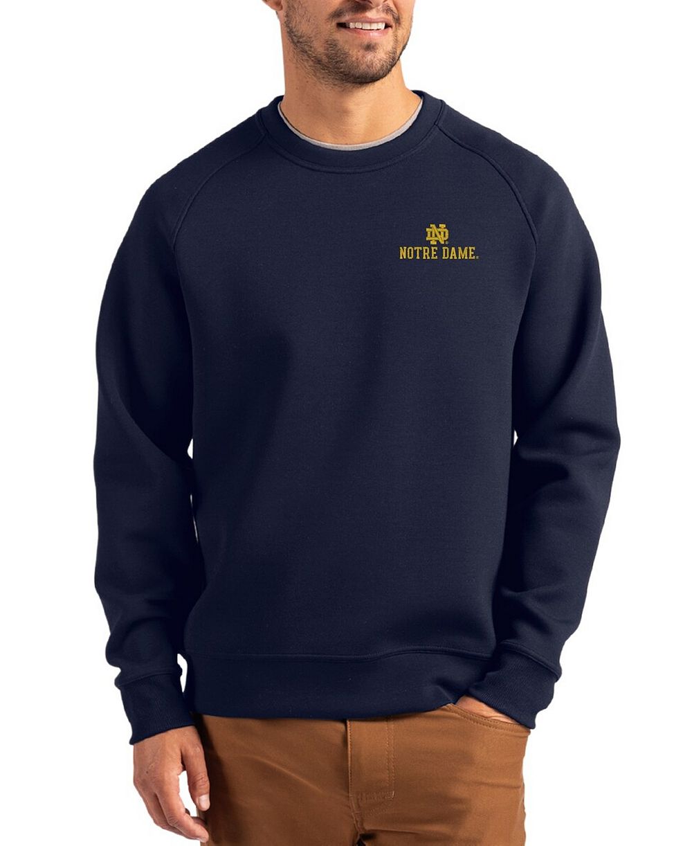 Cutter & Buck мужской пульловер Navy с логотипом команды Notre Dame Fighting Irish