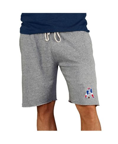 Мужские шорты Concepts Sport Gray New England Patriots Throwback Logo Mainstream Terry