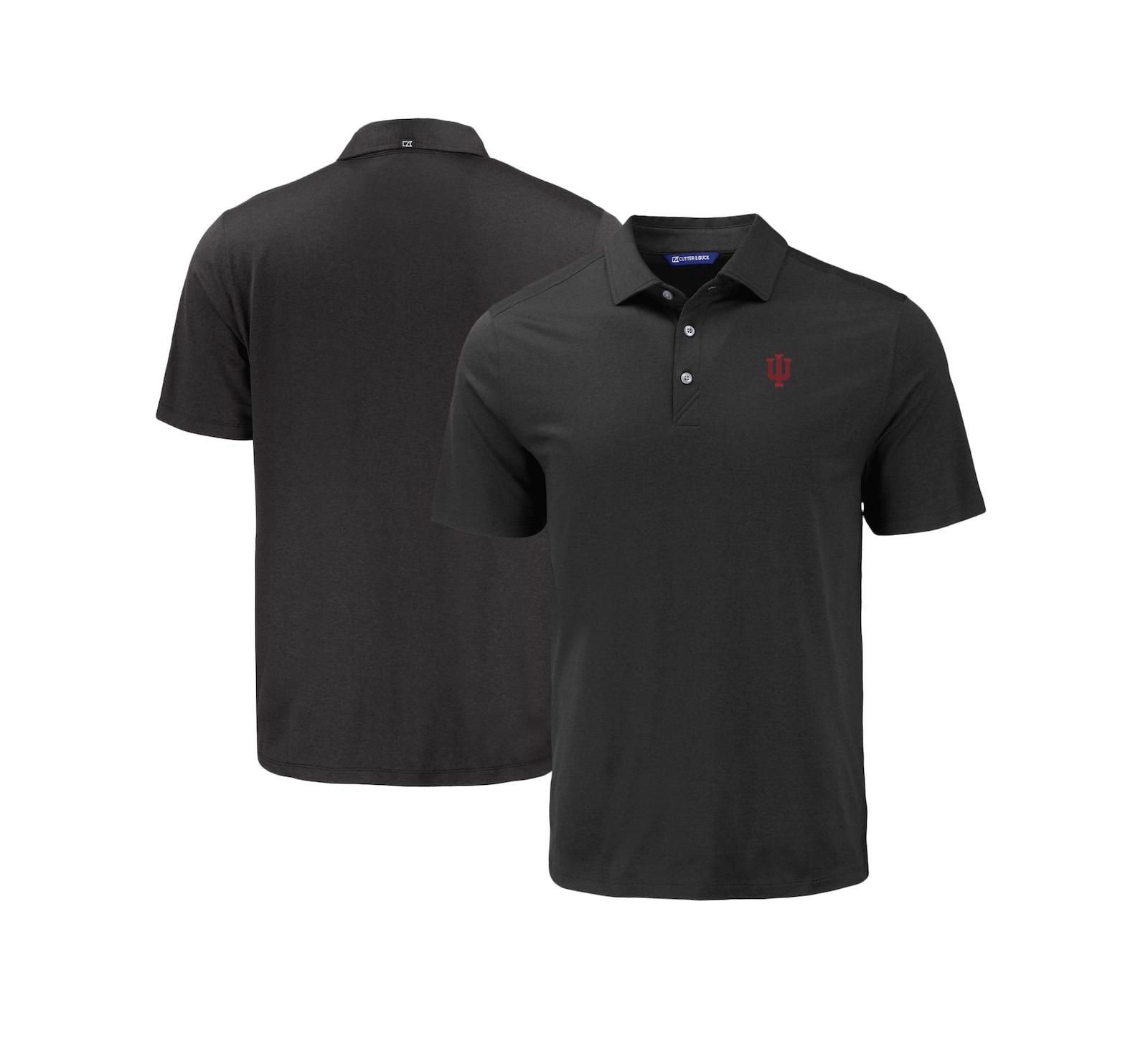 Cutter & Buck мужская черная поло-рубашка Indiana Hoosiers Coastline Epic Comfort Eco