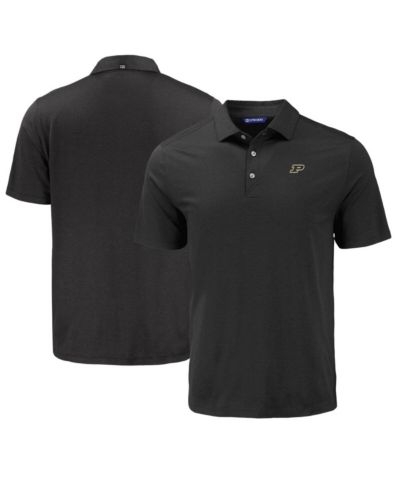 Cutter & Buck мужская черная поло-рубашка Purdue Boilermakers Coastline Epic Comfort Eco
