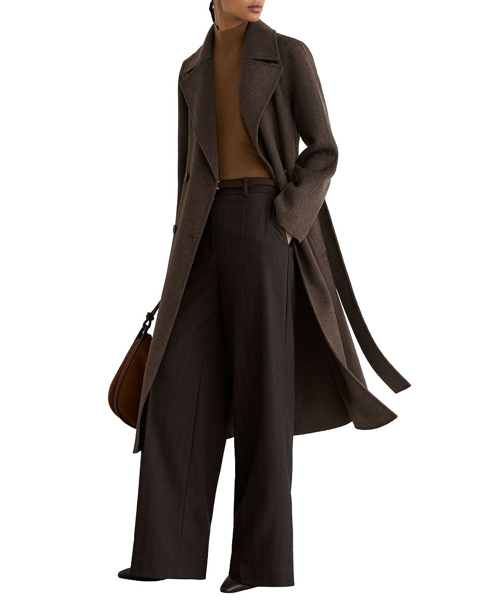 REISS Petite Rene Double-Breasted Wool-Blend Coat