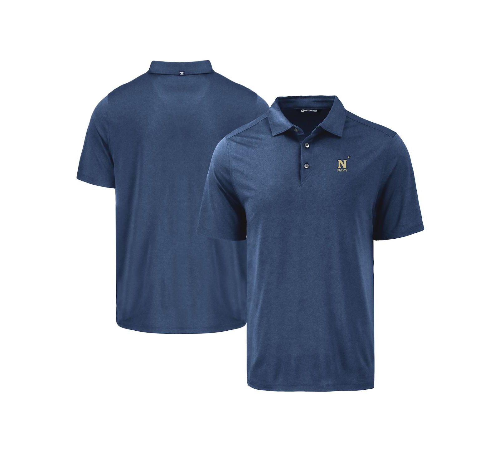 Мужская рубашка Cutter & Buck Navy Midshipmen Coastline Epic Comfort Eco Polo