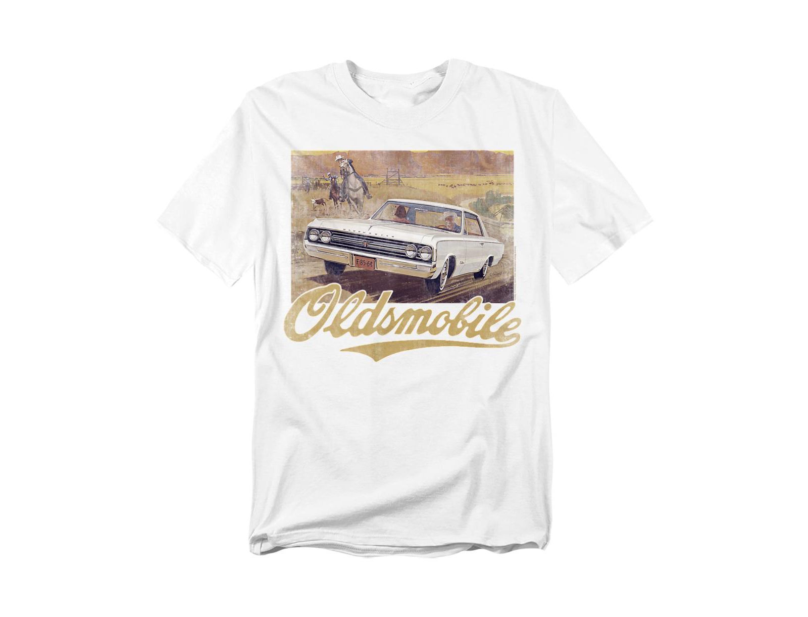 Logovision Men's Oldsmobile Western T-Shirt