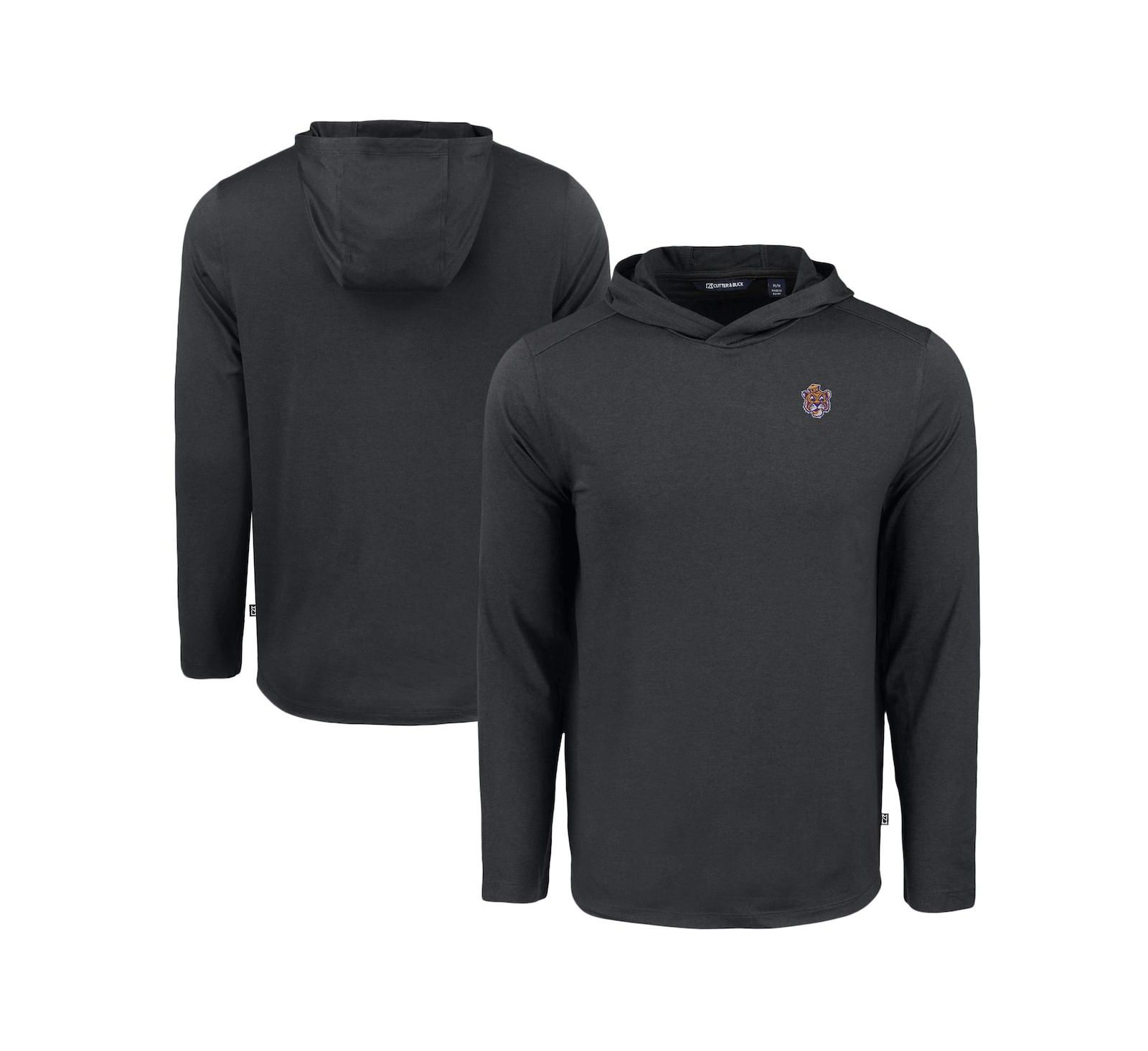 Мужское худи Cutter & Buck Coastline Epic Comfort Eco, черное, длинный рукав, LSU Tigers
