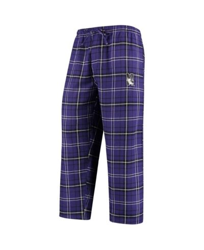 Concepts Sport Мужской фланелевый спортивный костюм Northwestern Wildcats, фиолетовый/черный