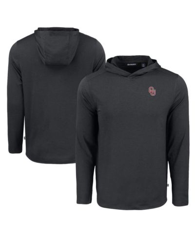 Мужское черное худи Cutter & Buck Oklahoma Sooners Coastline Epic Comfort Eco с длинным рукавом