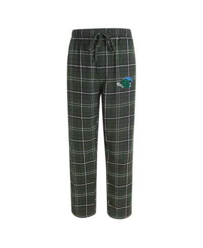 Concepts Sport Мужские фланелевые брюки Tulane Green Wave Ultimate Hunter Green/Black
