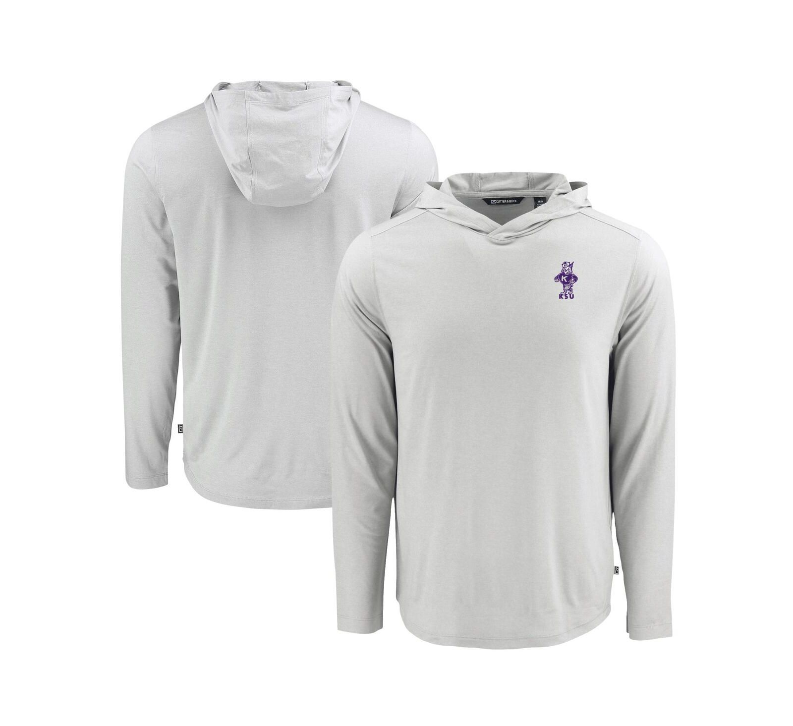Мужское худи Cutter & Buck Gray Kansas State Wildcats Coastline Epic Comfort Eco