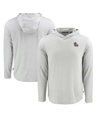 Мужское худи Cutter & Buck Gray NC State Wolfpack Coastline Epic Comfort Eco с длинным рукавом
